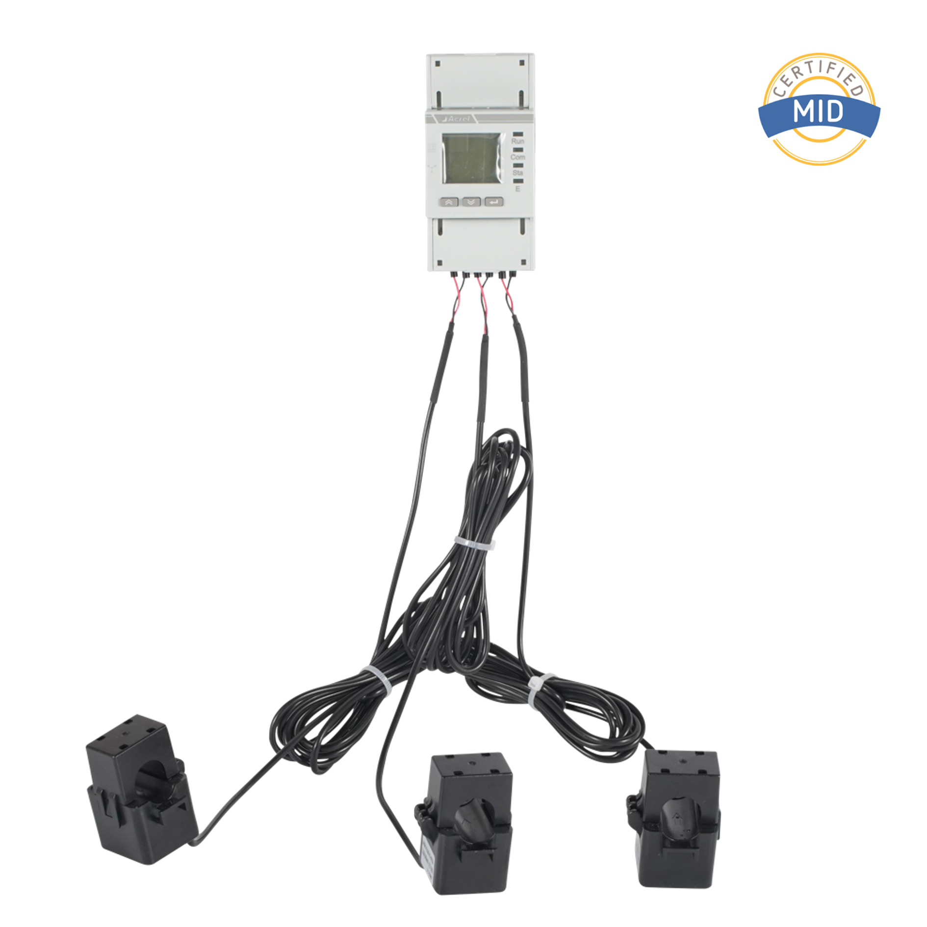 MID-sertifioitu AC kolmivaiheinen energiamittari, joka on varustettu split Core CT:illä